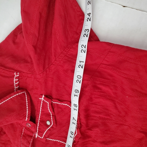 Ariat Diana Top Women XXLarge Red Pearl Snap Button Embroidered Western Cowgirl - Picture 11 of 13